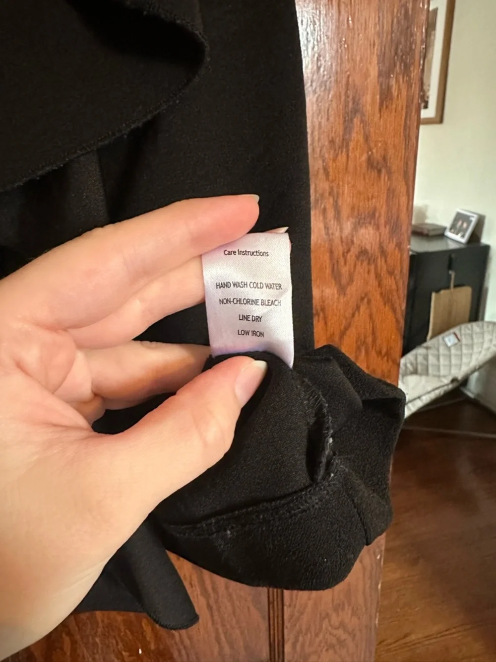 Black Formal Ruffle Mini Dress - Picture 3 of 5